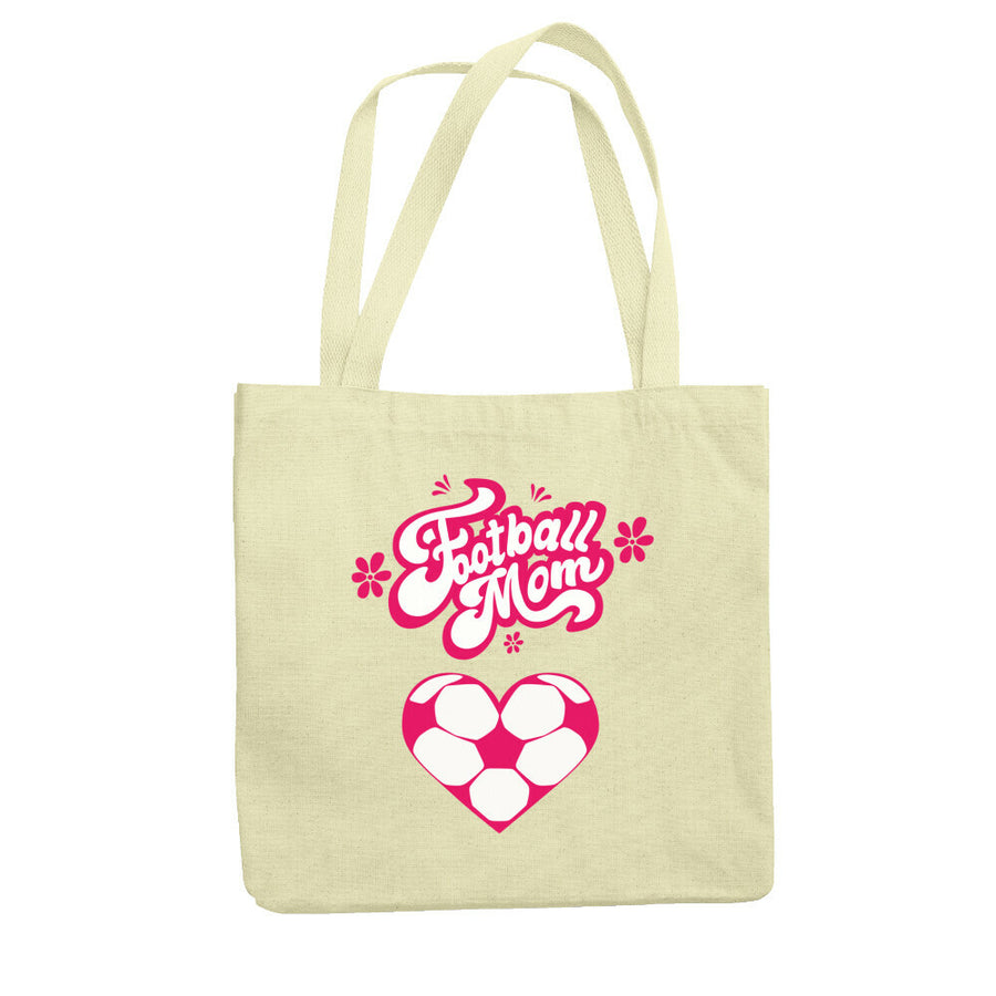 Jutebeutel Football Mom Fußball Herzchen