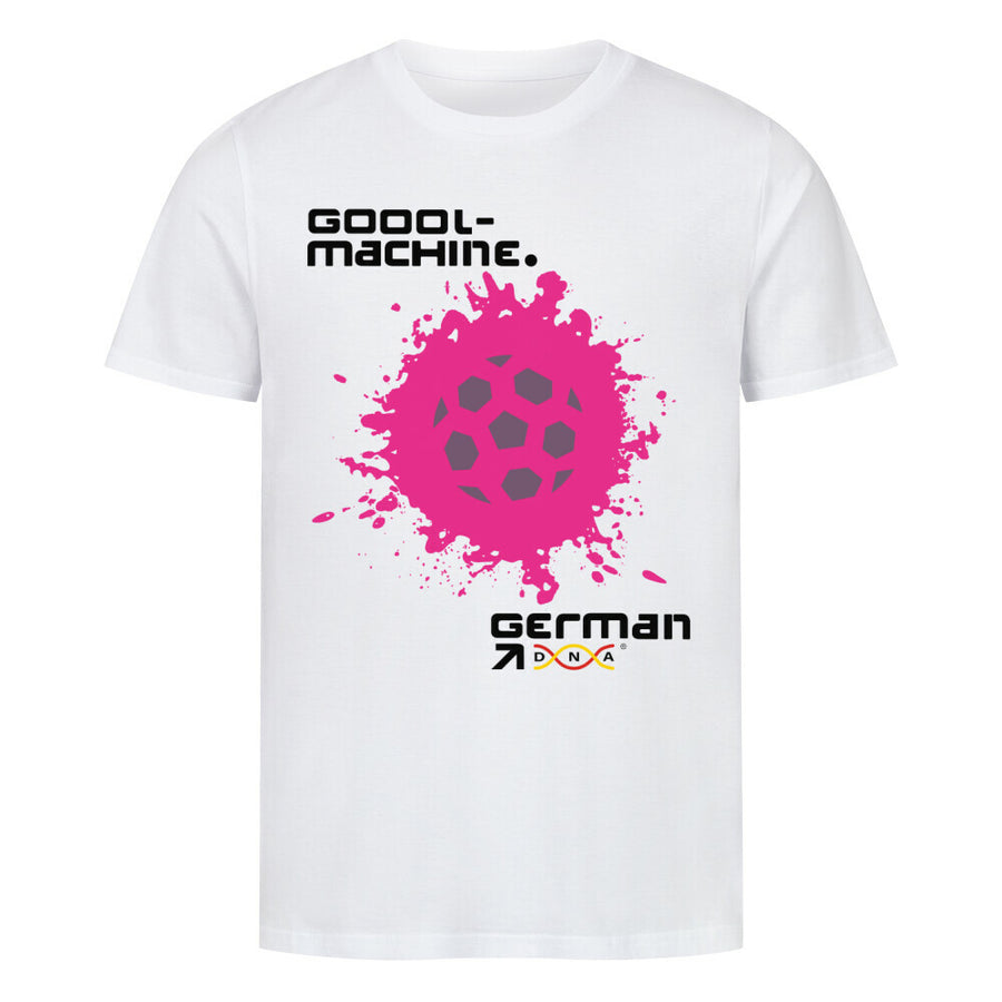 Premium Organic Shirt Splash  Goool-Maschine Deutsche DNA