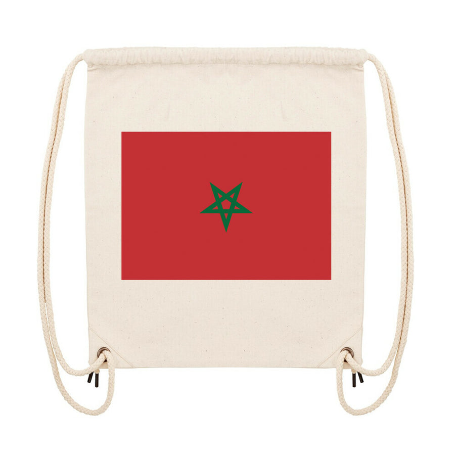 Turnbeutel Marokko Flagge