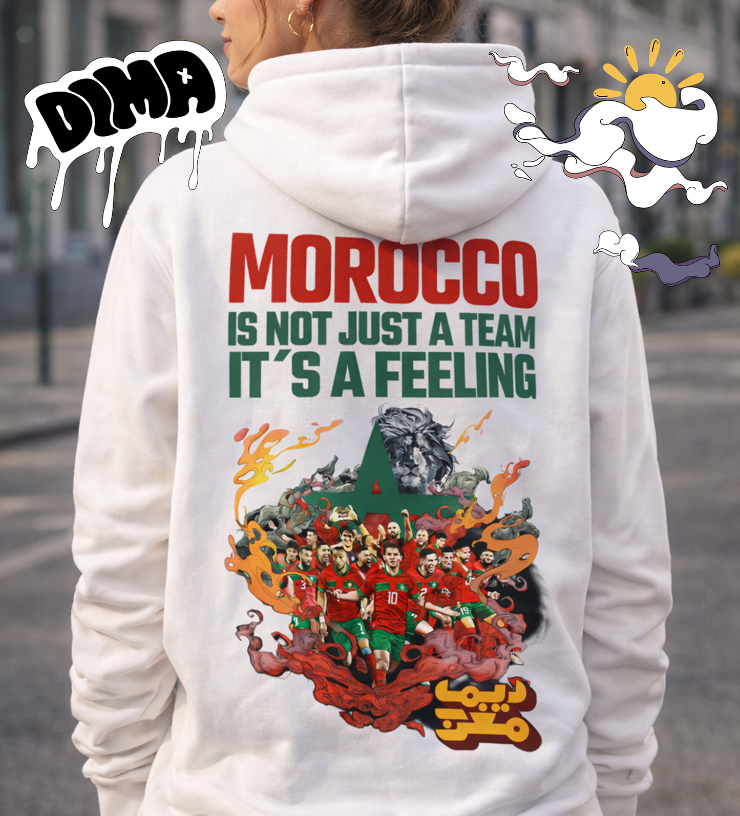 VACANCY Oversized Hoodie - Mit Taschendruck